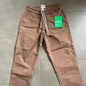 Pact Woven Twill Roll Up Pant